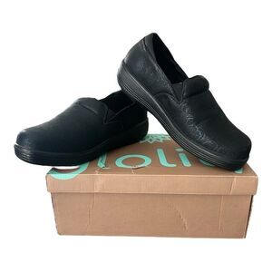 Glolily Kate Mary Jane Clogs Women’s 9.5 Black Slip-On Comfort Work Shoes